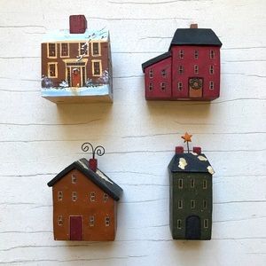 4 Miniature B. Lloyd & E.R. Hoar Houses